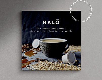 grafikdesign, mailing design for HALO Coffee Germany