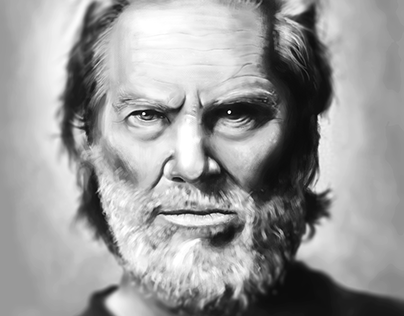 Jeff Bridges Portrait illustration