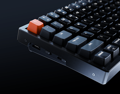 Keychron K2 keyboard Modeling & Rendering