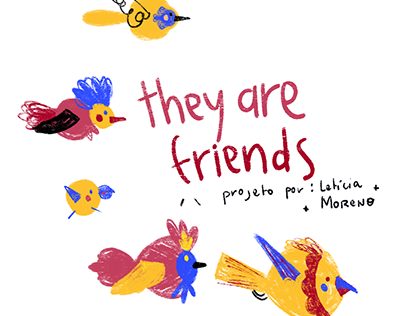 Ilustração Infantil | They are friends