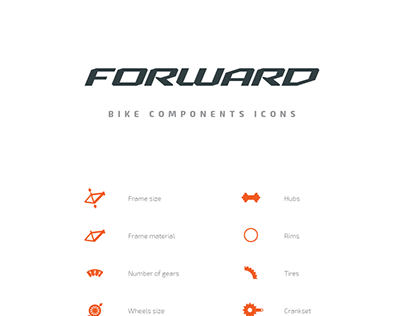 Forward® bikes components icons