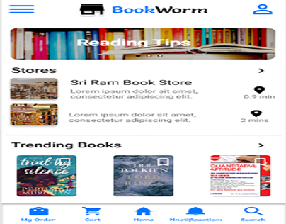 Designing a app of book purchasing for the hometown