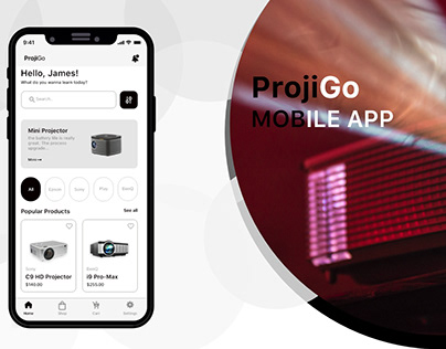 Ecommerce Mobile app Presentation - Projectors