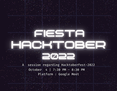 Poster on Hacktober Fiesta 2022
