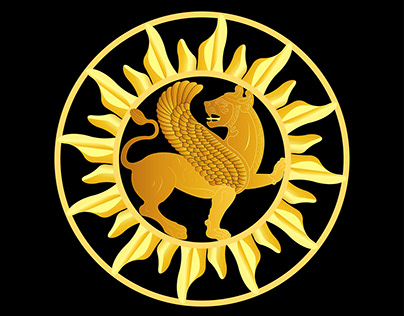 Persian Roundel Lion logo