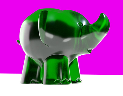 Small elephant paperweight - Pisa papel Elefantito
