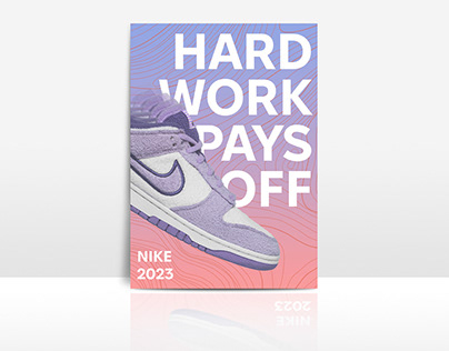 Nike sneakers posters design