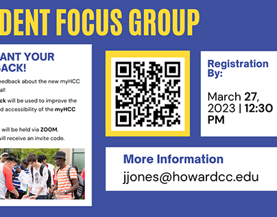HCC: myHCC Student Focus Group