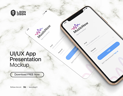 FREE UI/UX App Presentation Mockup - Phone 11