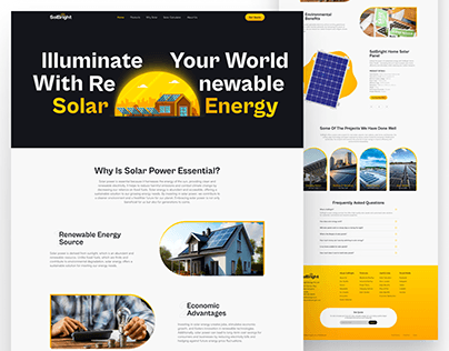 SolBright ☀️ | A Solar Panel Co. Landing Page