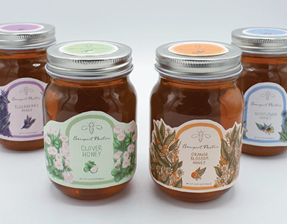 Beauport Nectars Honey Jar Labels