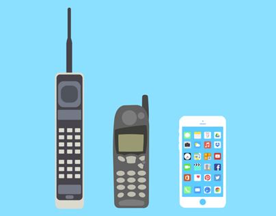 3 Decades of the Mobile Phone: Infographic