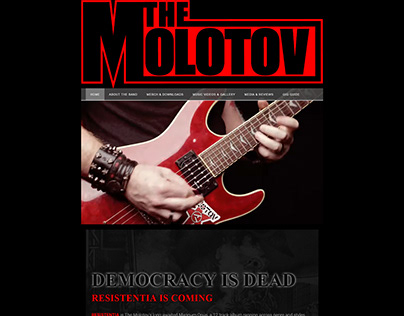 The Molotov Band Promotional Website