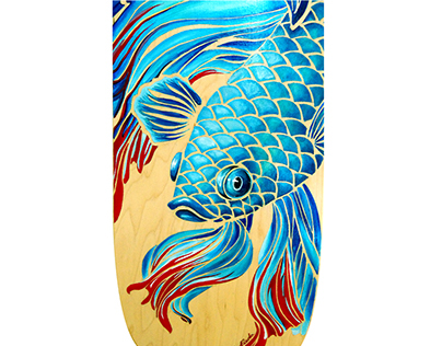 Betta Fish Skateboard