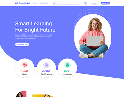 Educational Website UI Designing