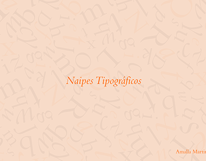 Naipes tipográficos - Bembo