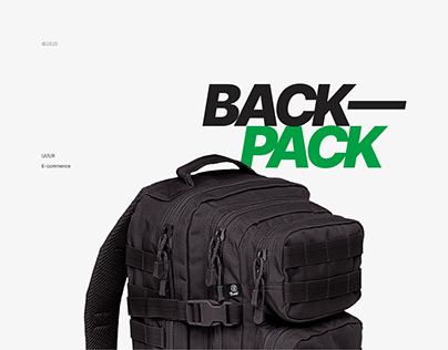 BACKPACK — E-commerce Website