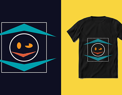 Smiling Shape T-shirt Design