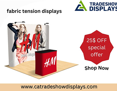 Customers Attracting Dynamic Fabric Tension Displays