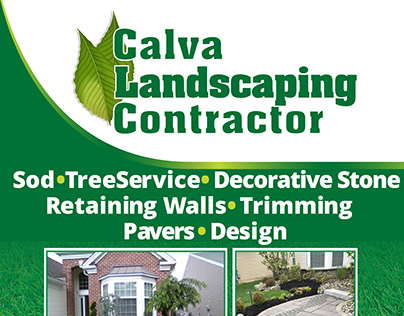 Calva Landscaping Contractor Flyer Design