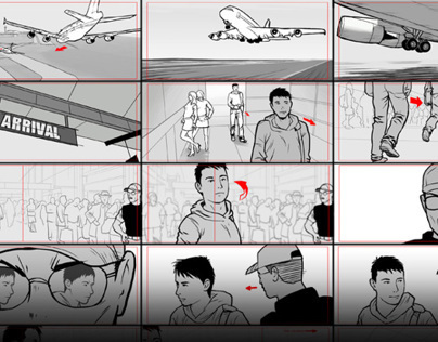 Detained: Storyboards for 3D Animation