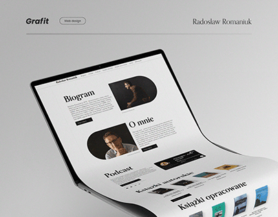 Website design for Radosław Romaniuk (Polish writer)