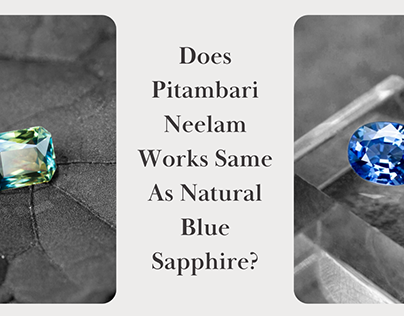 Does Pitambari Neelam Work As A Natural Blue Sapphire?