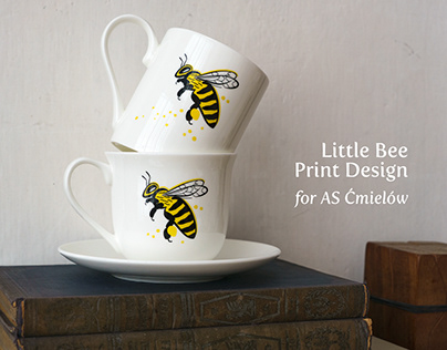 Bee design for a luxury porcelain