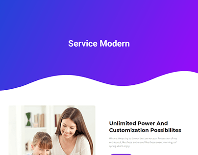 Modern service page design