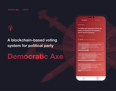 Blockchain voting app
