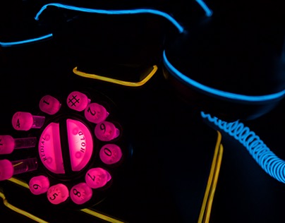Electroluminescent Rotary Phone