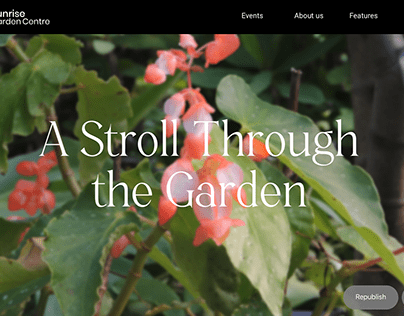 Sunrise Garden Website
