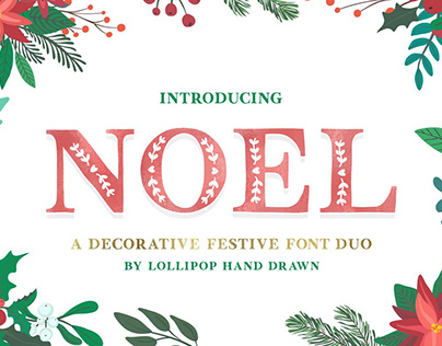 Noel Christmas Font