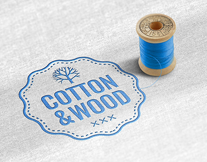 Cotton and Wood - logotype
