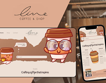 Line Coffee&Shop - cafe website