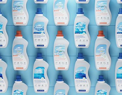 ARCTIC-A detergent packaging design