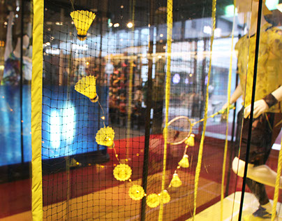 2016 Olympic window display - badminton
