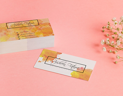 water color artist business card