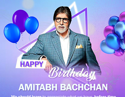 Amitabh Bachchan (birthday post)