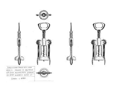 Technical Drawing of a Corkscrew (2016)