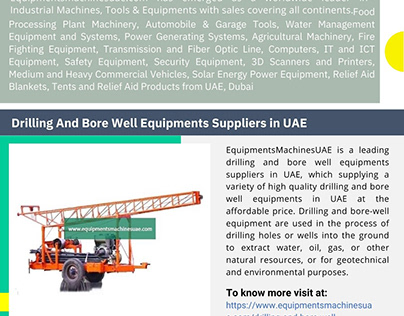 Drilling And Bore Well Equipments Suppliers in UAE
