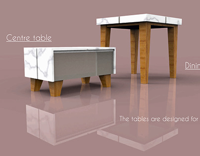 Center table and Dining table for compact house