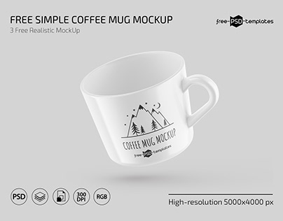 Free Simple Coffee Mug Mockup