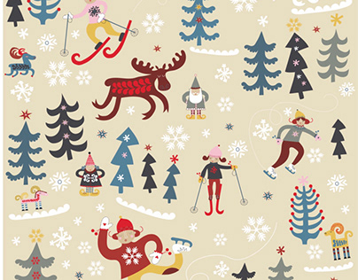 Wrapping paper, illustration