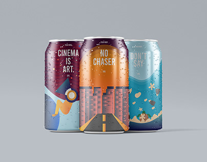 Beer Can Branding From Sketch Illustration Packaging