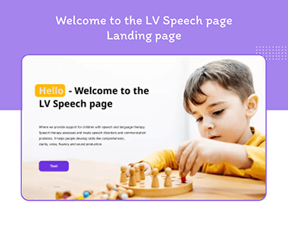 LV Speech Landing page