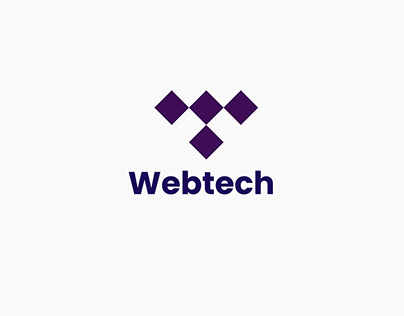 Webtech Logo Design, Modern Brand Logo Design