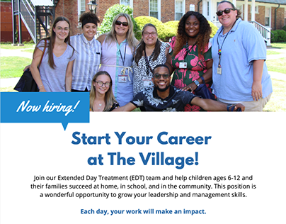 The Village Job Position Flyer