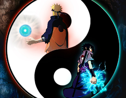 Naruto Uzumaki and Sasuke Uchiha