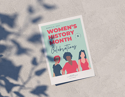 Women's History Month Event Flyer Design